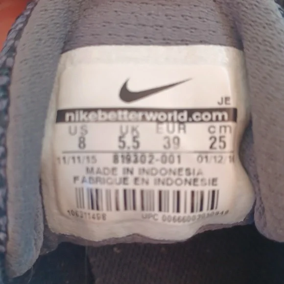 Nike ladies sz 8 sneaker - Picture 5 of 5